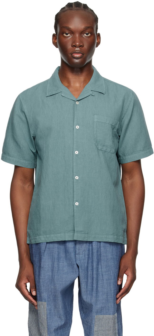 Košulja Universal Works Universal Works Road Linen Shirt Zelena | P3067