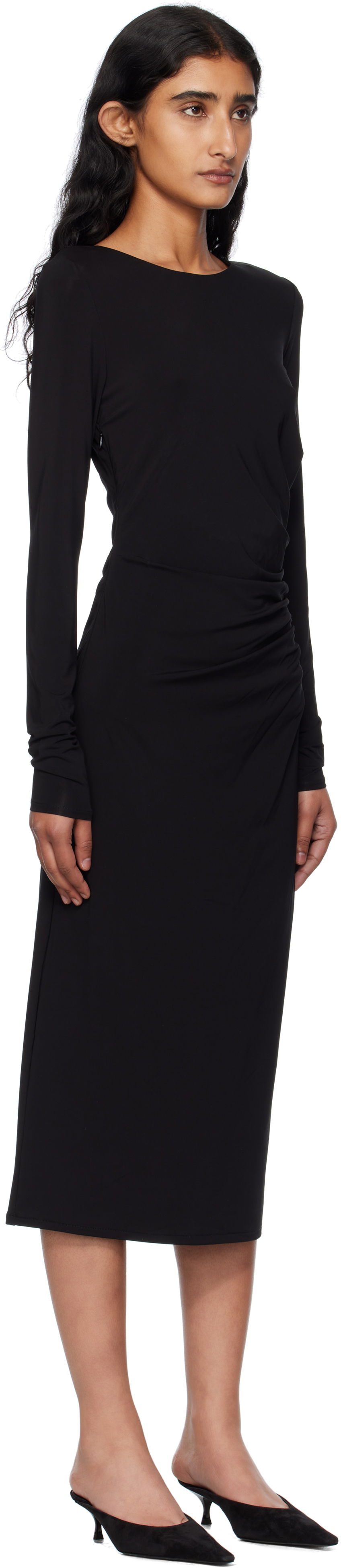 Haljina Max Mara Max Mara Zitto Midi Dress Crna | 2526626031600, 1