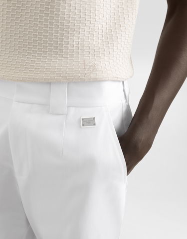 Hlače Dolce & Gabbana Dolce & Gabbana Tailored Cotton Pants Bijela | GP0K3TFUFL3W0800, 3
