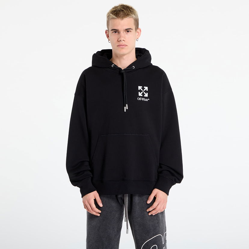 Dukserice Off-White Off-White Small Arrow Skate Hoodie Crna | OMBB085F25FLE0151001