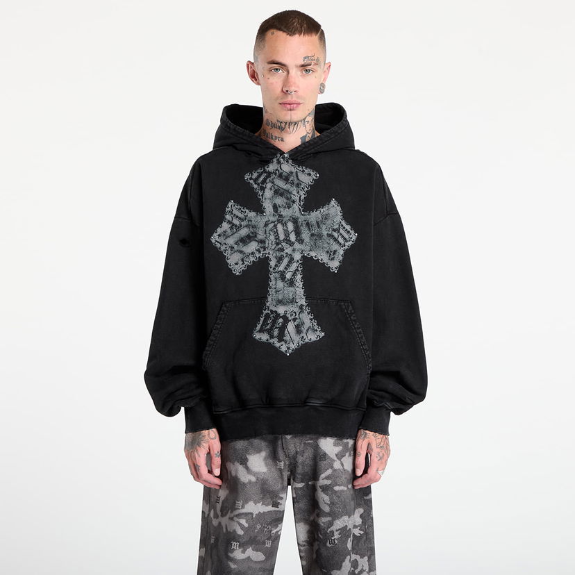 Dukserice MISBHV MISBHV Goth Cross Graphic Hoodie Crna | 251M212