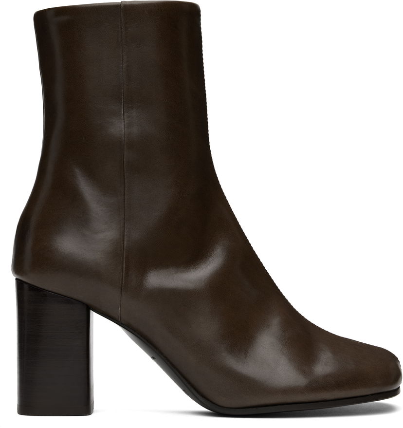 Tenisice i cipele LEMAIRE Anatomic 80mm Heel Boots Smeđa | FO0134 LL0078