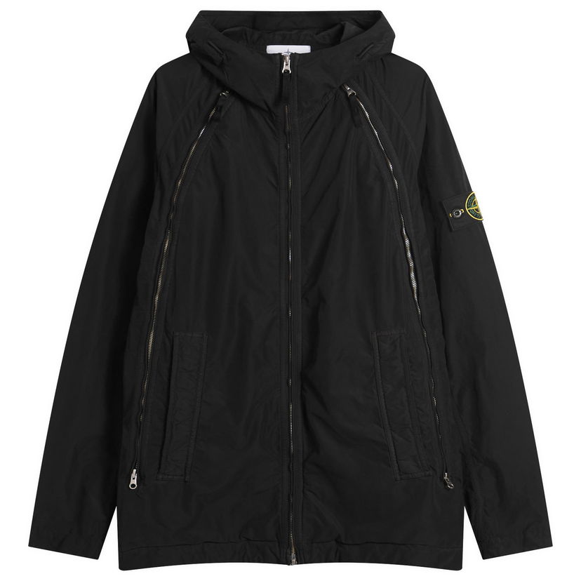 Jakna Stone Island David Light-TC Hooded Jacket, Size Large Crna | K2S15Q100013-V0029