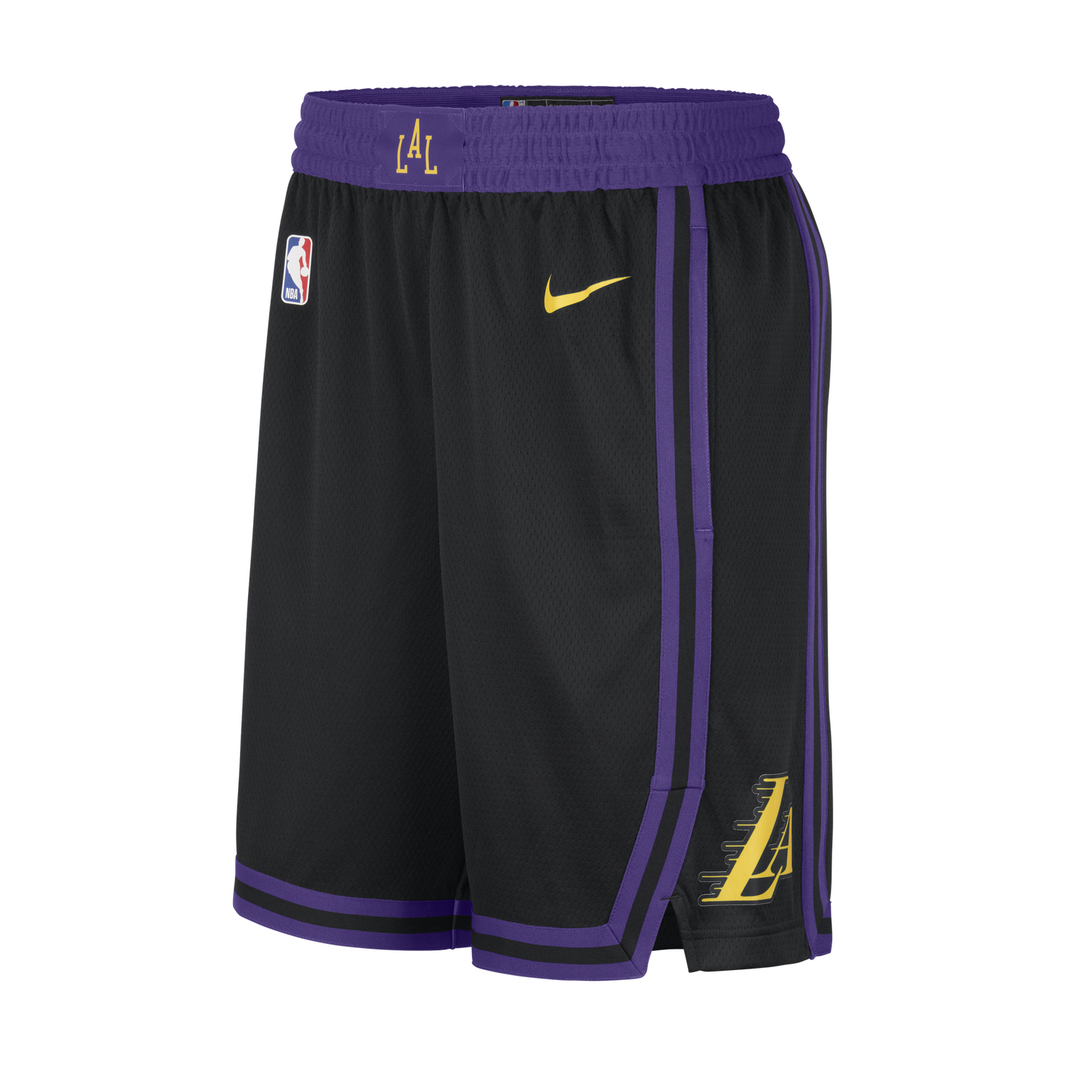 Kratke hlače Nike Dri-FIT NBA Swingman Los Angeles Lakers City Edition Crna | DX8706-010, 0