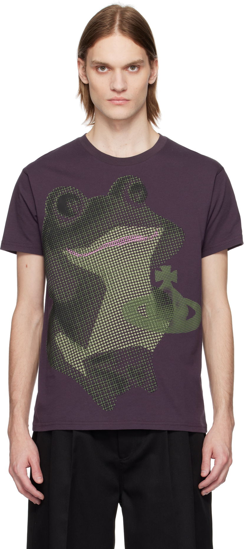 Majica kratkih rukava Vivienne Westwood Vivienne Westwood Frog Classic T-Shirt Ljubičasta | 3G01003C-J001M-