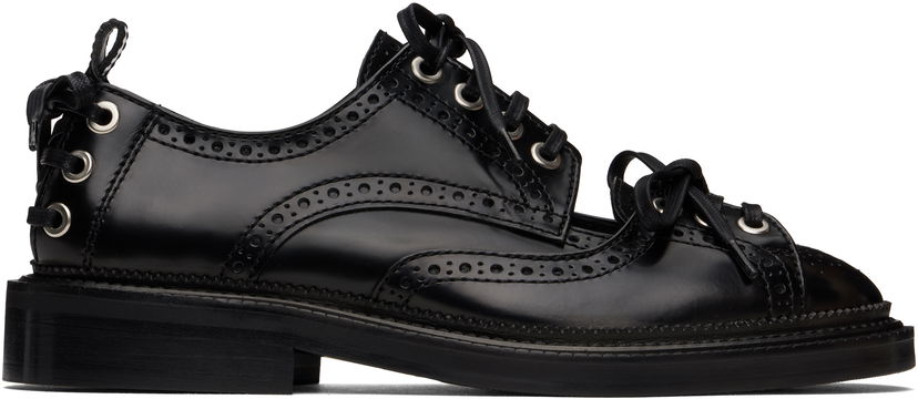 Odjeća Simone Rocha Simone Rocha Multi-Lace Cutout Brogues Crna | BRG12 0740