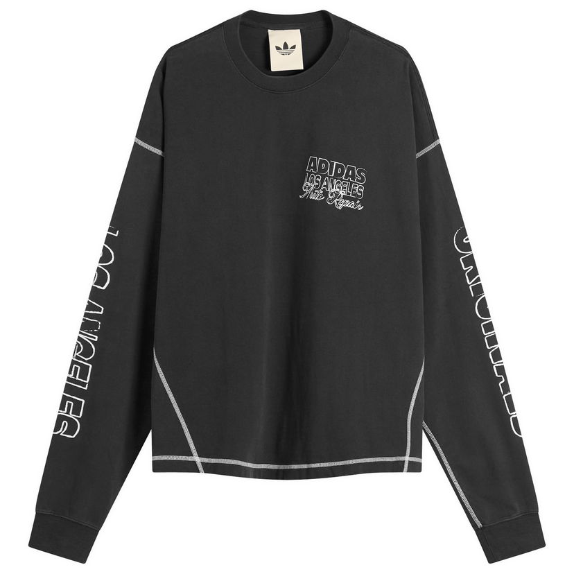 Majica kratkih rukava adidas Originals OG LA Long Sleeved T-Shirt Crna | JX6140