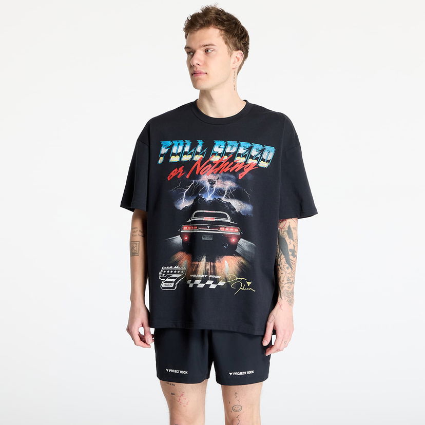 Majica kratkih rukava Under Armour Project Rock Heavyweight T-Shirt Crna | 1389934-001