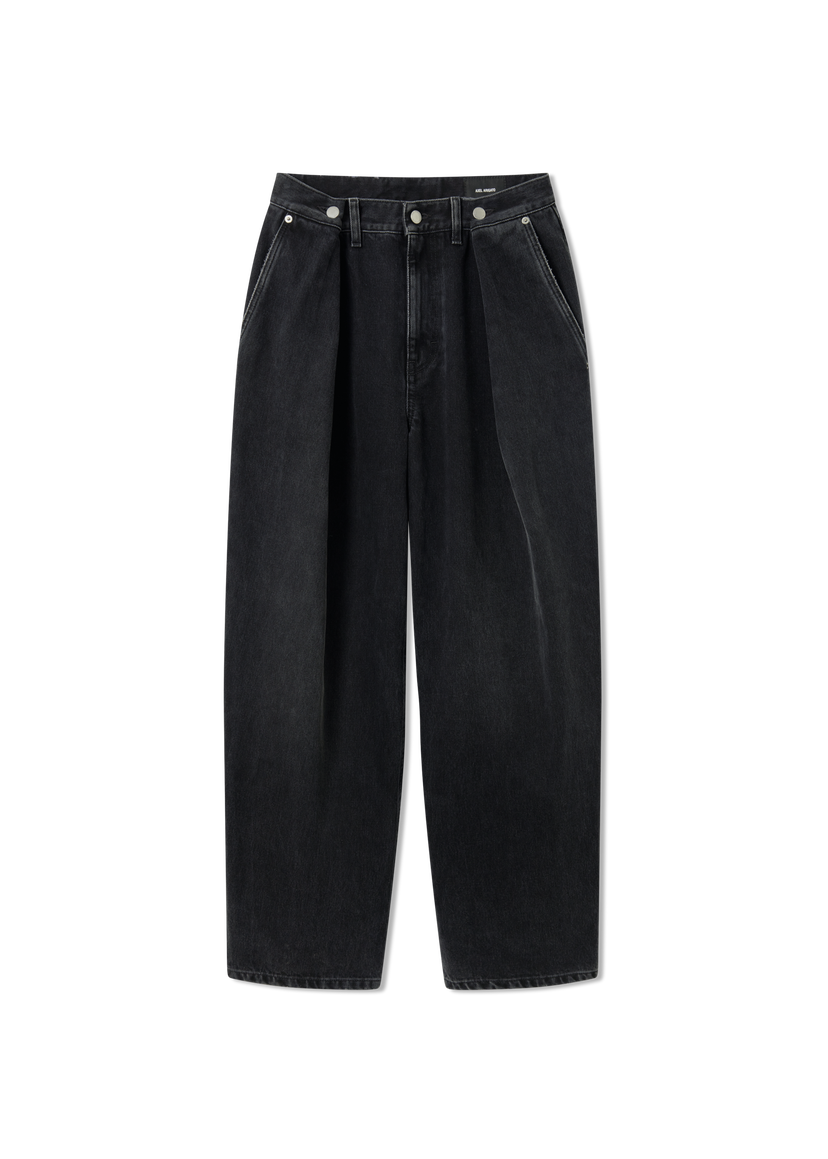 Jeans AXEL ARIGATO Rumor Pleated Wide Leg Jeans Crna | A3469001