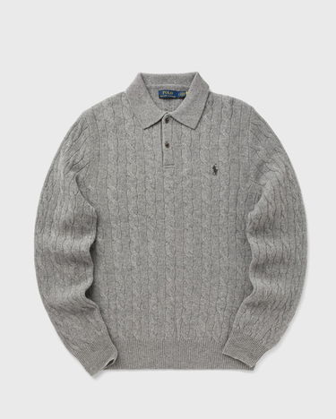 Džemper Polo by Ralph Lauren Polo Ralph Lauren Cable Knit Polo Sweater Siva | 710974165002, 2