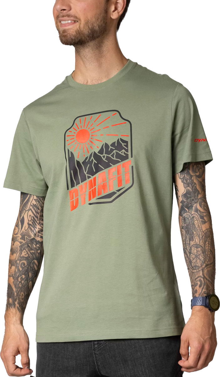 Majica kratkih rukava Dynafit T-Shirt With Print Short Sleeve Zelena | 08-0000070998-5291