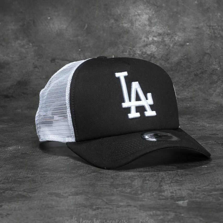 Kapa New Era Cap 9Forty Clean Trucker Los Angeles Dodgers Crna | 11405498, 0