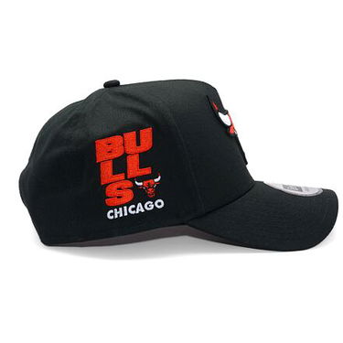 Kapa New Era Chicago Bulls NBA Side Patch 9FORTY A-Frame Adjustable Hat Crna | 60595220, 2