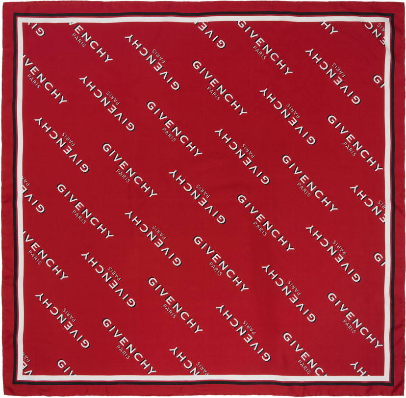Šal Givenchy Givenchy Shadow Square Scarf Crvena | BG00MZG002410