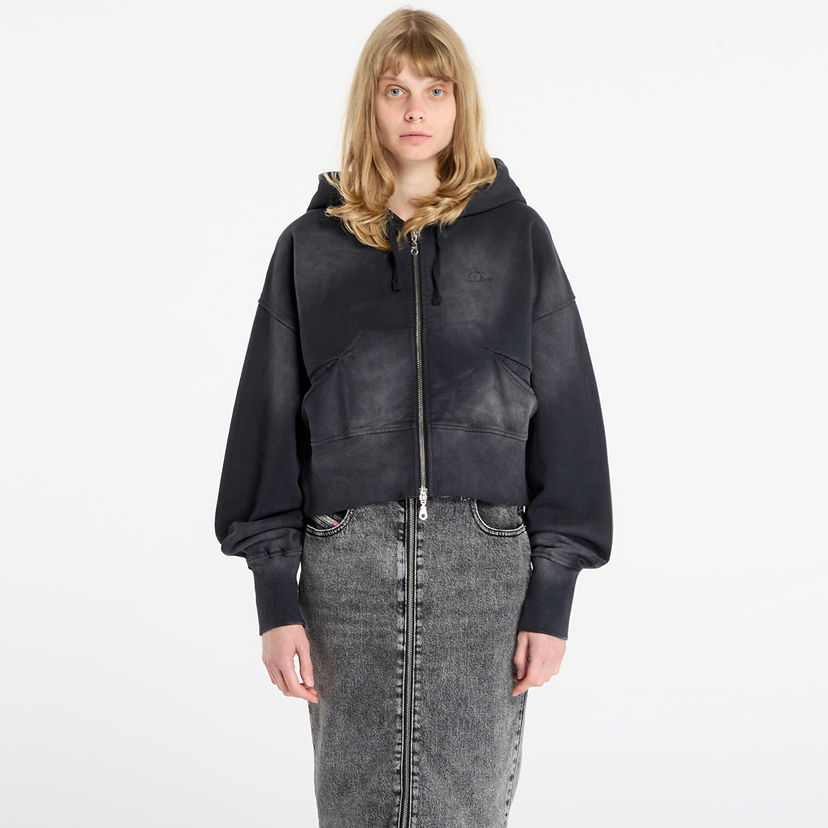 Dukserice Dime Dime Cropped Zip Hoodie Crna | DIMEFA2511BLK