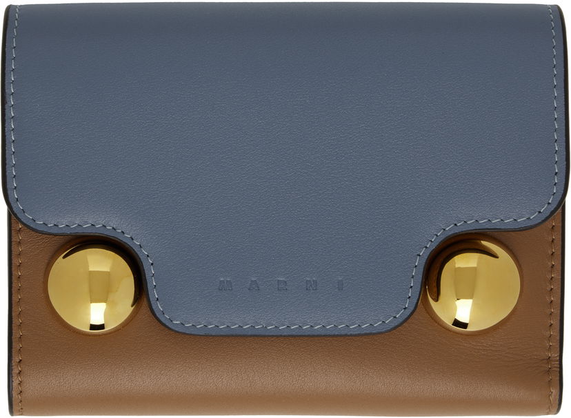 Novčanik Marni Marni Trunkaroo Trifold Leather Wallet Smeđa | PFMO0109U3 P6948