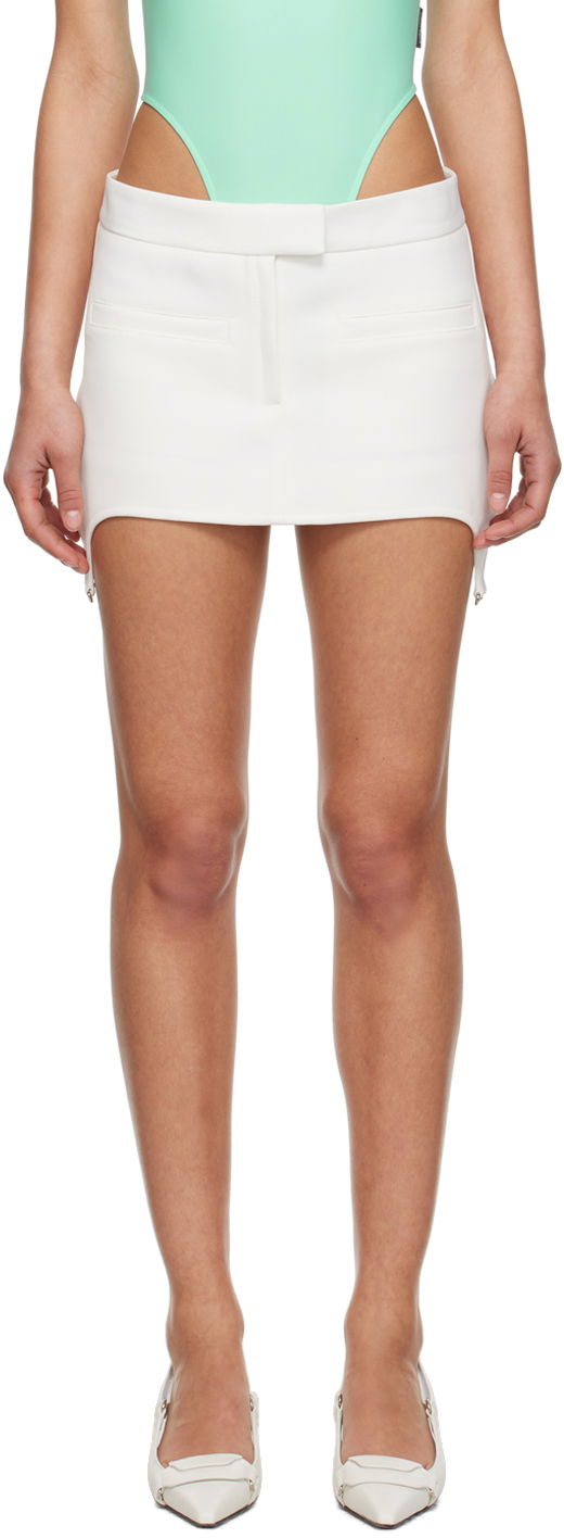 Suknja Courrèges Courrèges Suspenders Mini Skirt Bijela | 123CJU078PL0007
