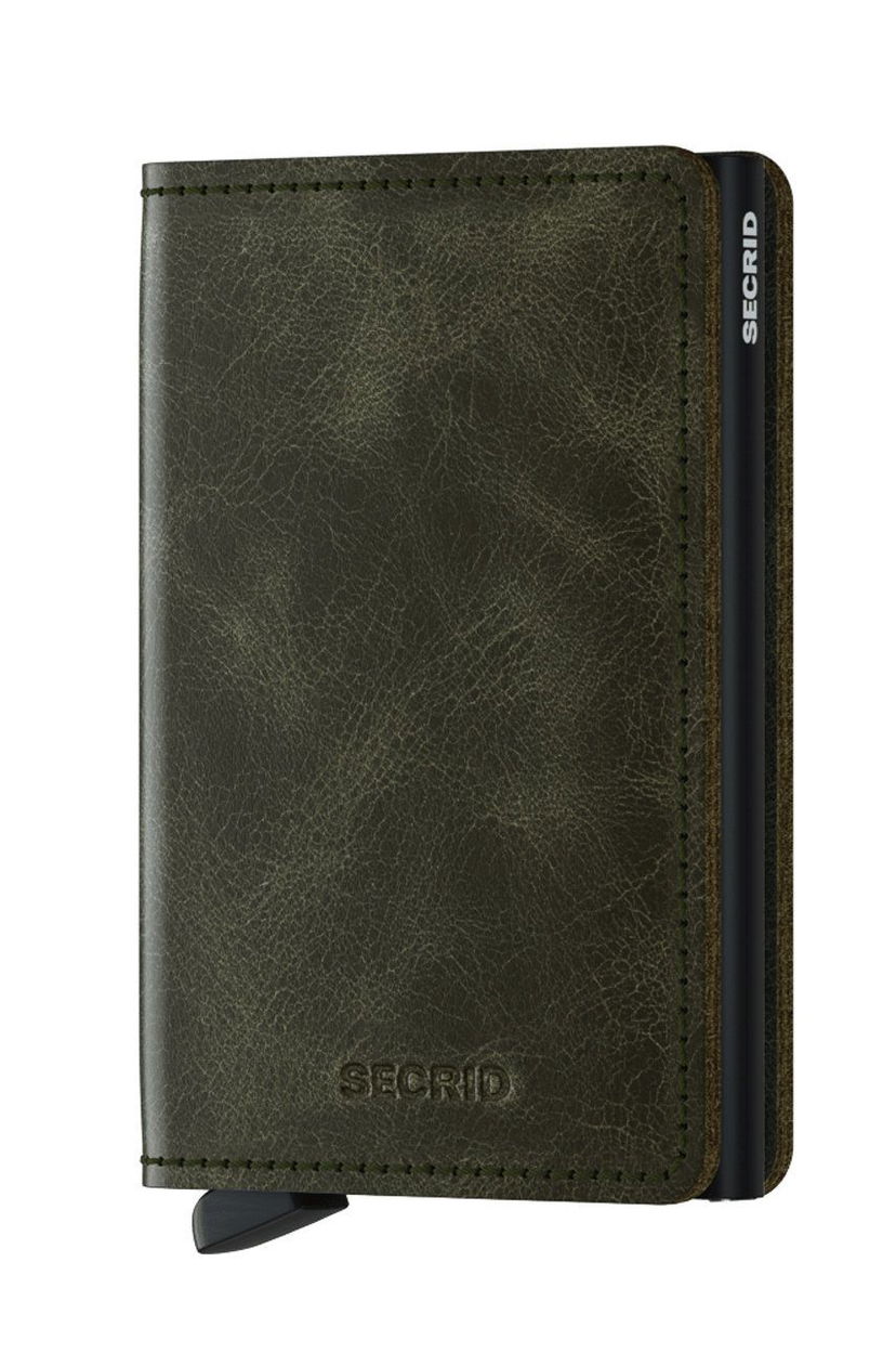 Novčanik Secrid Leather Wallet Zelena | SV.OliveBlack