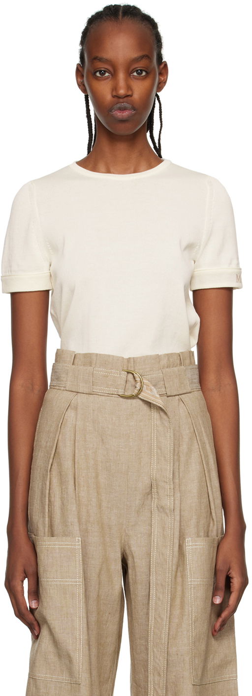 Majica kratkih rukava Max Mara Max Mara Limone T-Shirt Bijela | 2313611132600 MM12117