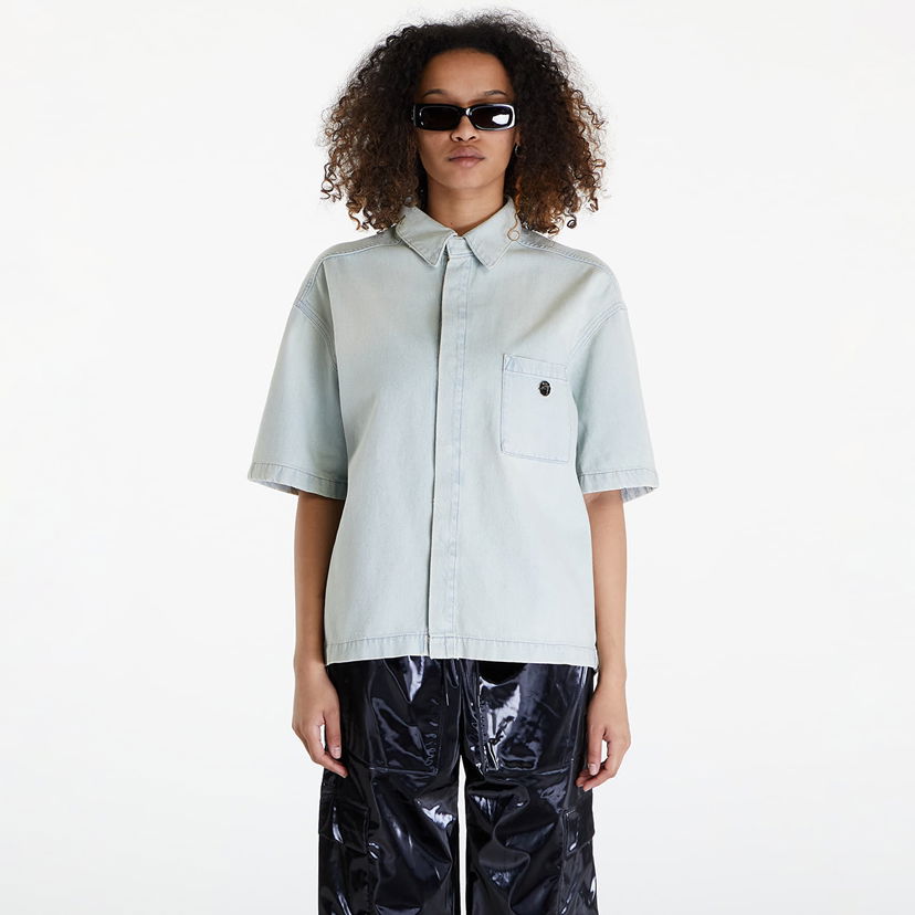 Košulja Ambush Boxy Fit Denim Shirt UNISEX Light Blue Plava | BMYD001S24DEN0024200