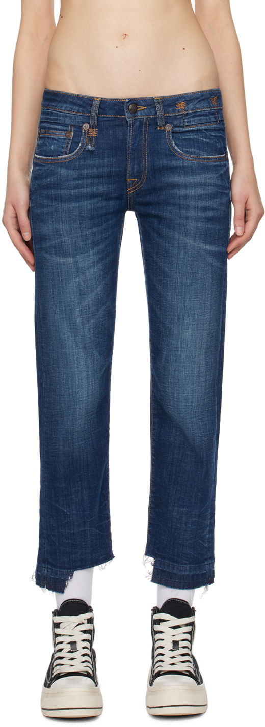 Jeans R13 R13 Boy Straight Jeans Plava | R13W0991-664C