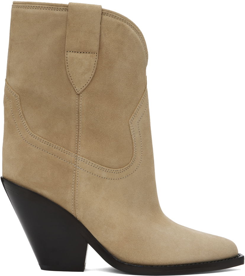Tenisice i cipele ISABEL MARANT Isabel Marant Leyane Suede Ankle Boots Bež | 23PBO0004FA-A1A07S
