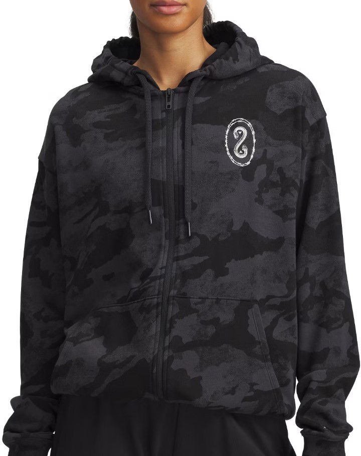 Dukserice Under Armour Project Rock Heavyweight Full Zip Hoodie Crna | 1389708-001
