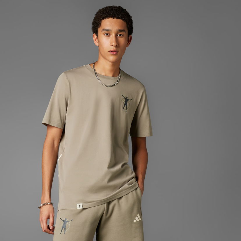 Majica kratkih rukava adidas Performance Jude Bellingham Culturewear T-Shirt Bež | JY1876