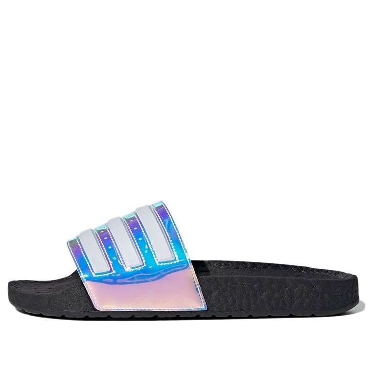 Tenisice i cipele adidas Originals Adilette Boost Slides Iridescent Crna | FZ2565
