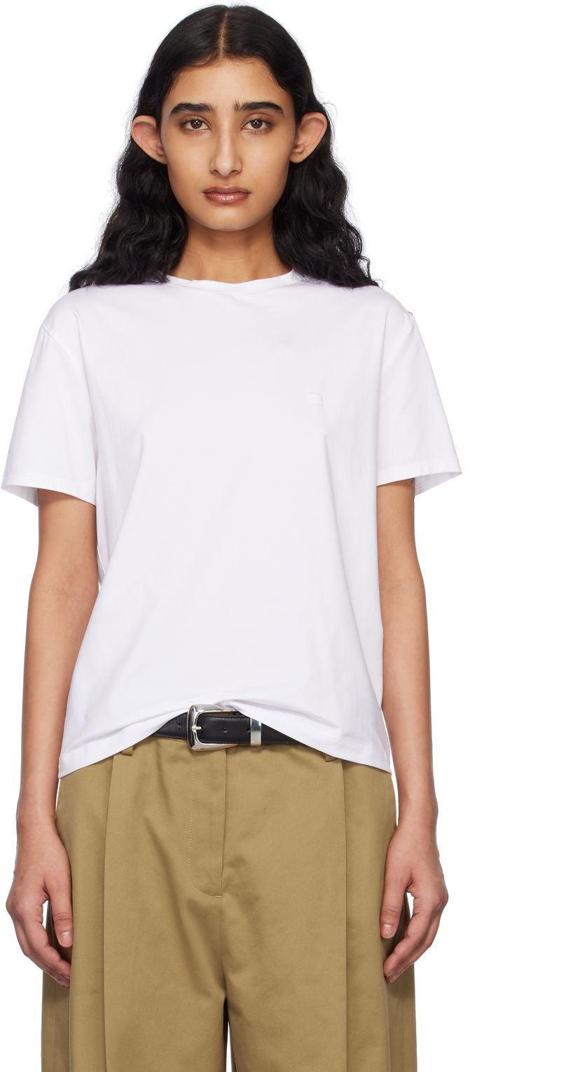 Majica kratkih rukava Acne Studios Acne Studios Regular Fit T-Shirt Bijela | CL0309-
