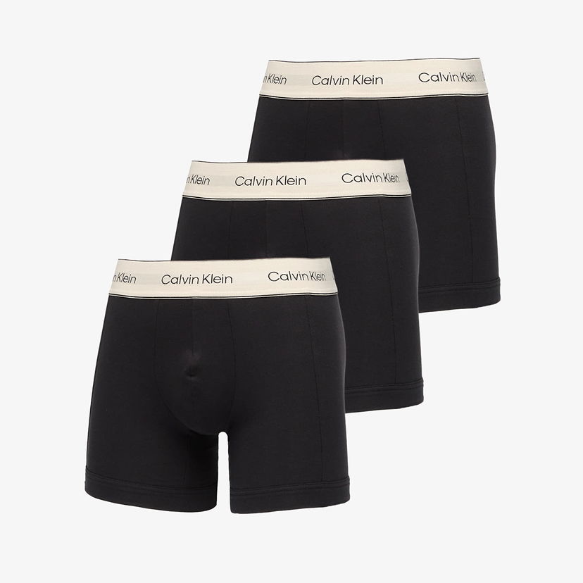Bokserice CALVIN KLEIN Boxerky Boxer Brief 3-Pack Black Crna | LV00NB4447 UB1