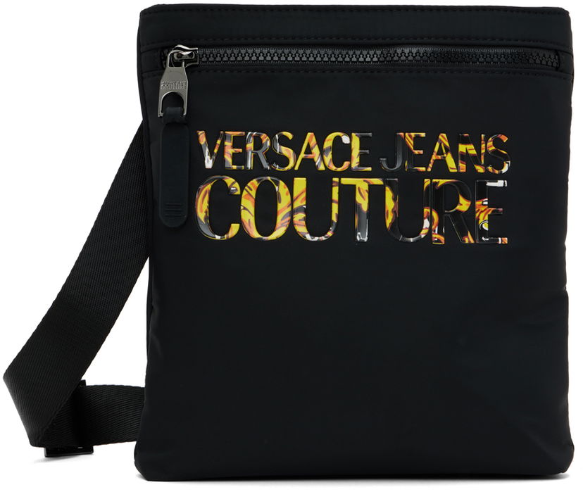 Torba za rame Versace Versace Jeans Couture Logo Reporter Bag Crna | E74YA4B94 EZS394