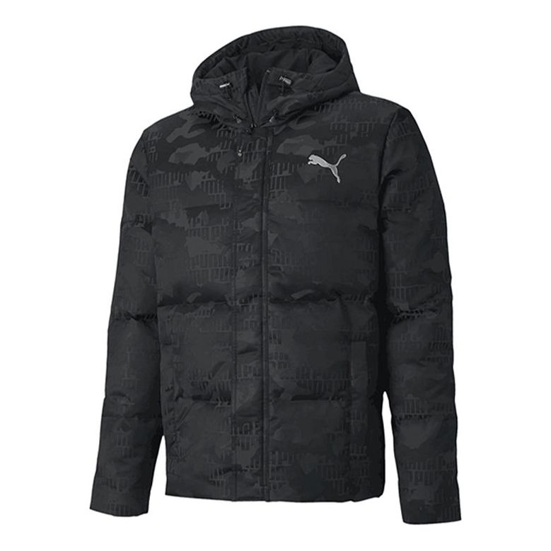Pernata jakna Puma Camo Down Jacket Crna | 585532-01