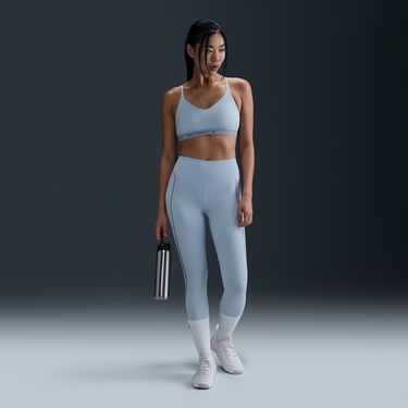 Grudnjak Nike Nike Indy Lightly Lined Adjustable Sports Bra Plava | HV6953-440, 4