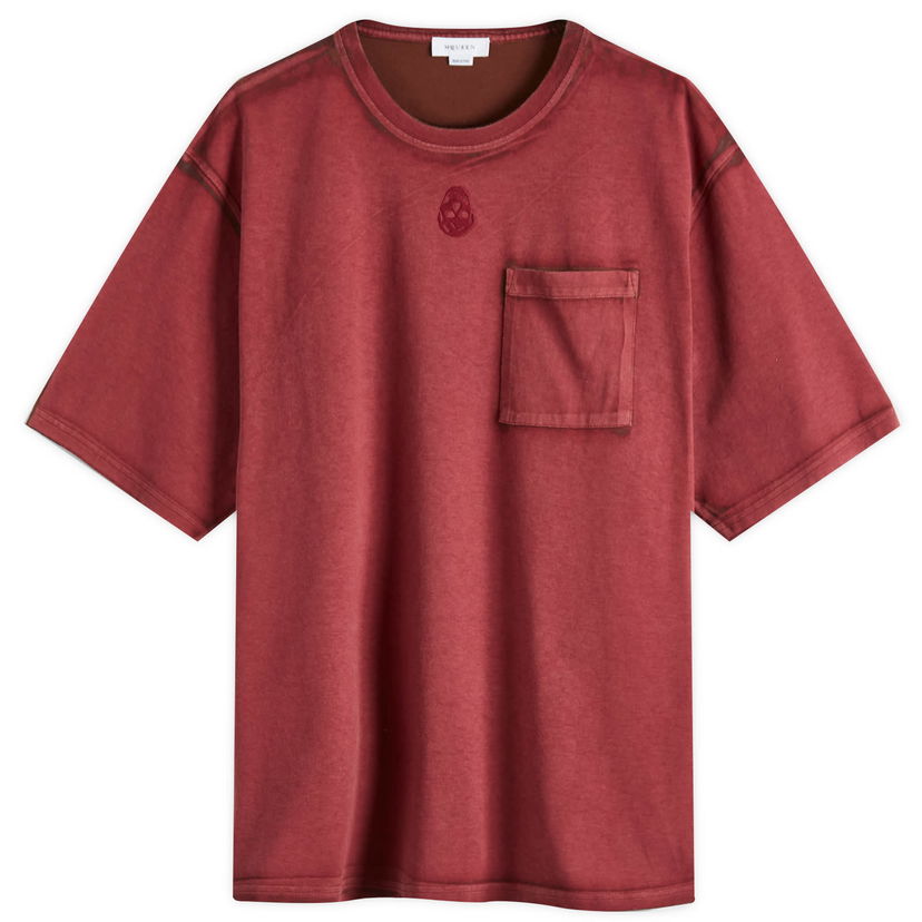 Majica kratkih rukava Alexander McQueen Alexander McQueen Fade Effect T-Shirt, Size Large Crvena | 815068-QTAC6-0634