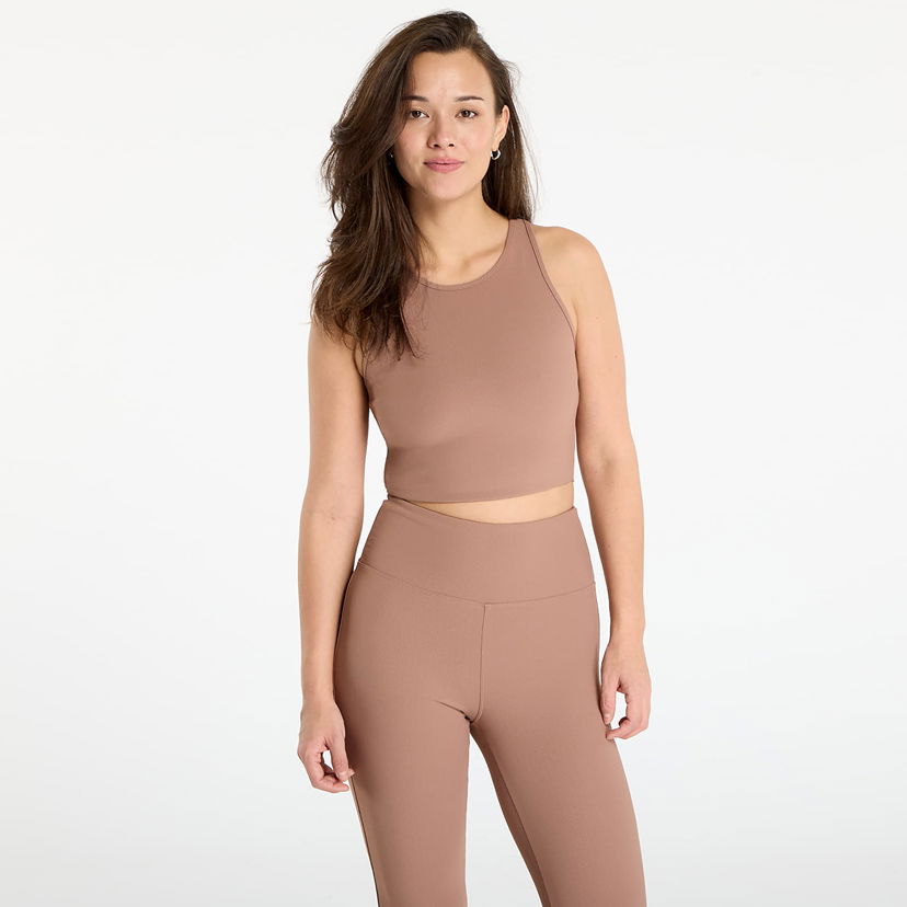 Crop top Urban Classics Ribbed Sports Crop Top Bež | TB7802-02803