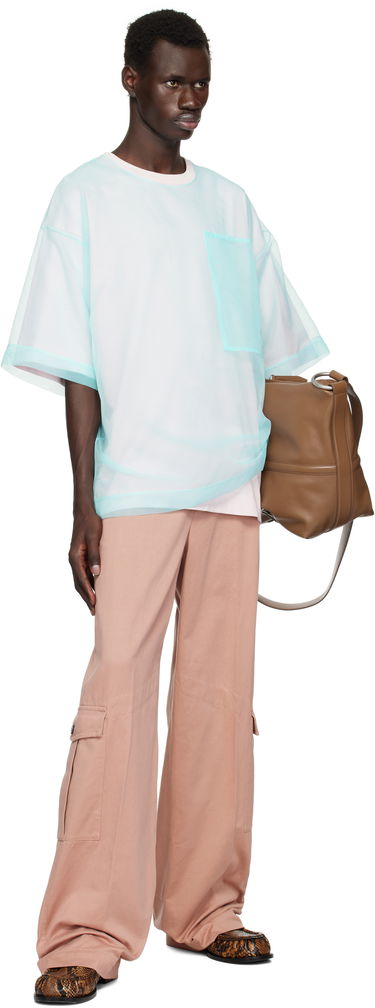 Majica kratkih rukava Dries Van Noten Dries Van Noten Layered Organza T-Shirt Plava | 251-021120-1603, 4