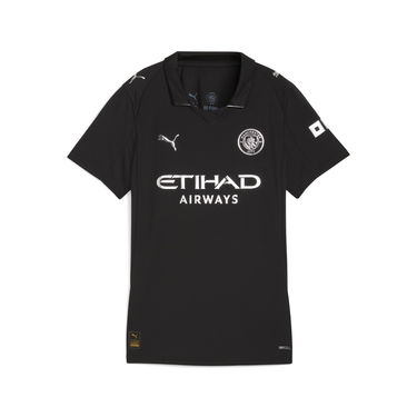 Dres Puma Manchester City 25/26 Second Kit Football Jersey DRYCELL RE-FIBRE Crna | 780352_02, 0