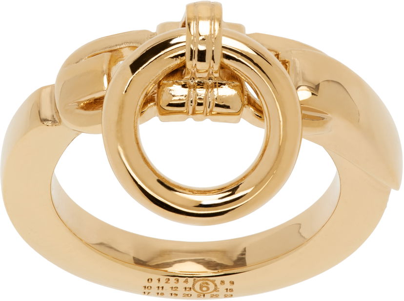 Prsten Maison Margiela MM6 Maison Margiela Object Trouve Minimal Logo Ring Žuta | SM7UQ0082 P7352