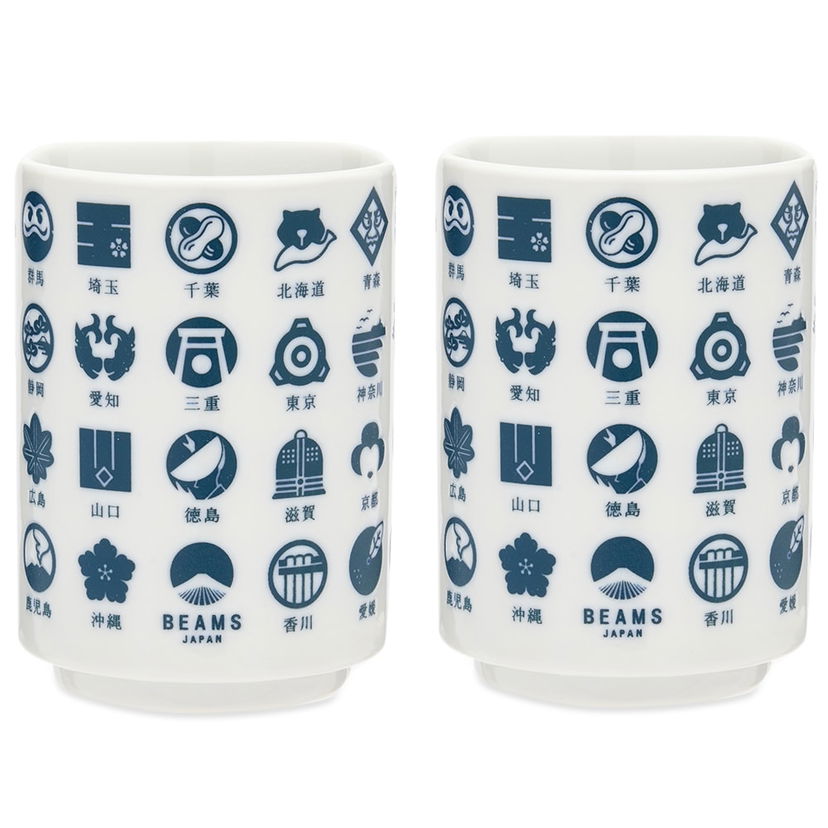 Home decor BEAMS BEAMS JAPAN Todofuken Ceramic Cup Set Bijela | 56710390950-78