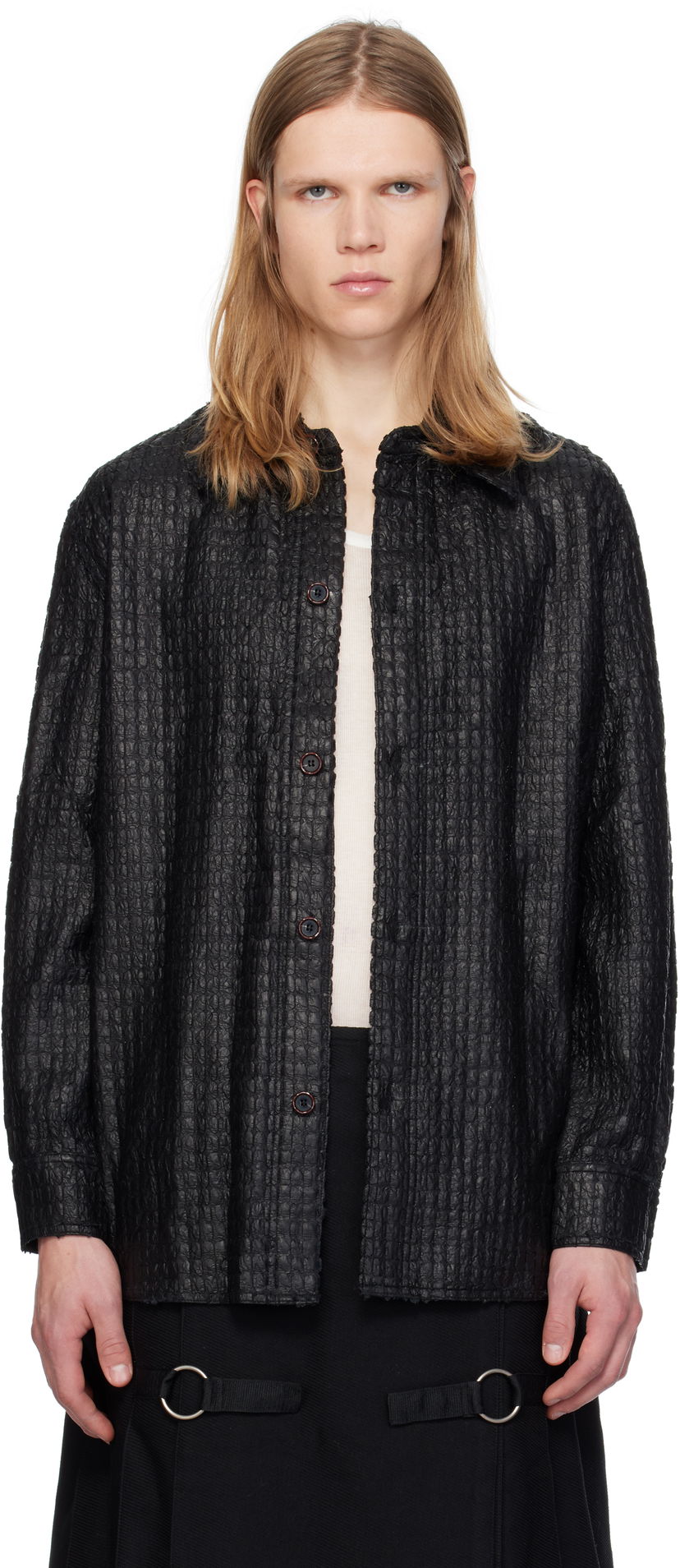 Košulja Andersson Bell Long Shirt Crna | atb1135m