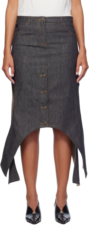 Suknja Courrèges Courrèges Midi Denim Skirt Plava | 424DJU206DE0035, 0