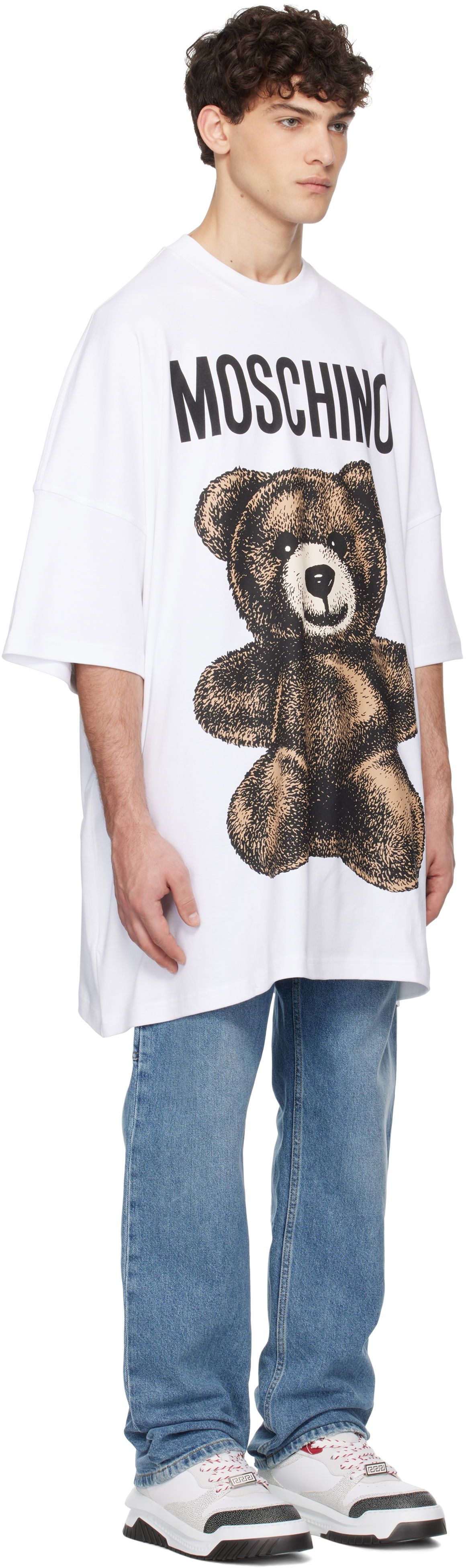 Majica kratkih rukava Moschino Moschino Oversized Maxi Teddy Bear T-Shirt Bijela | 251ZZV071202441001, 1