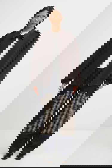 Bomber jakna Maison Margiela MM6 Maison Margiela Wool Jacket Transitional Oversize Smeđa | S62AN0169.M35635.002F, 3