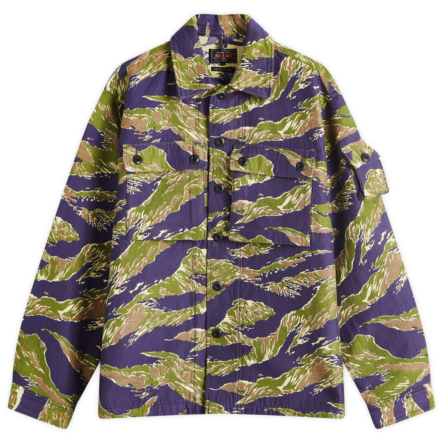 Košulja BEAMS Beams Plus MIL Tiger Camo Shirt Jacket Ljubičasta | 3818-0587-791-90, 0