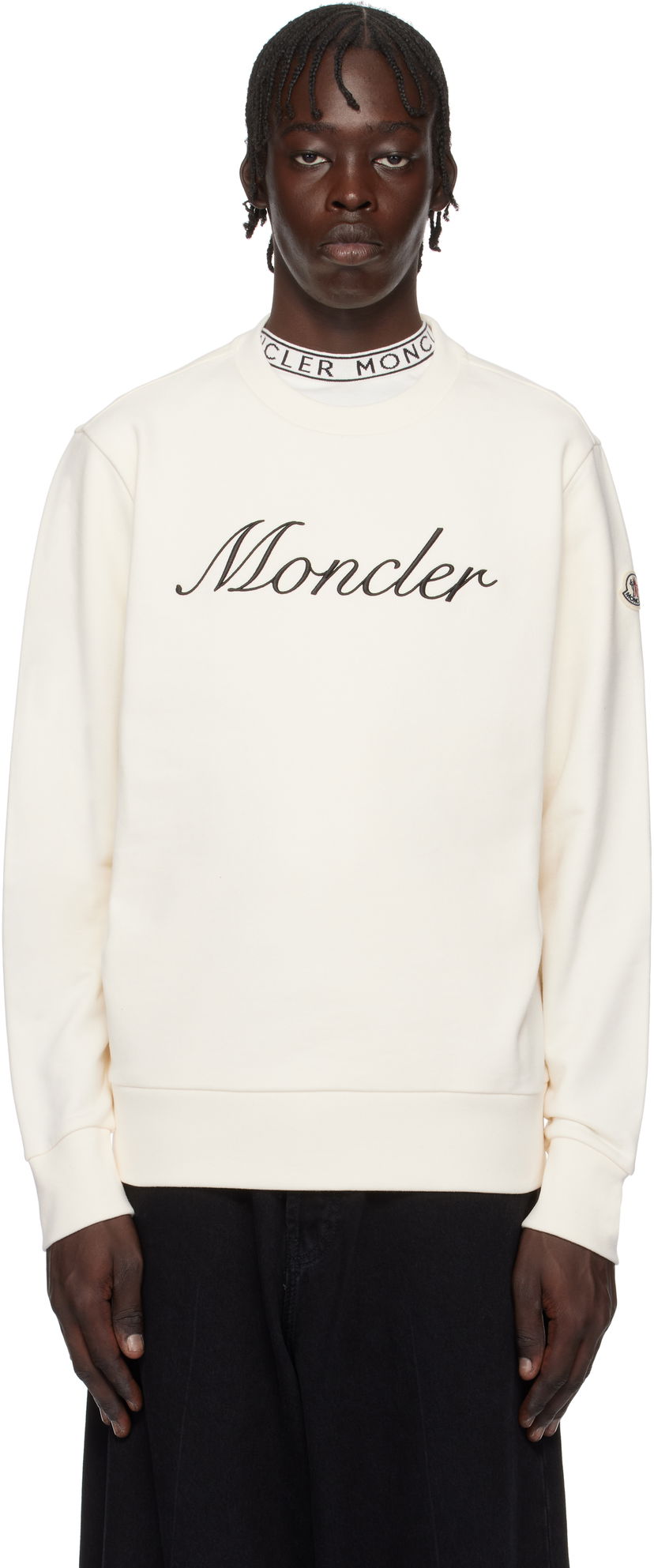 Dukserice Moncler Archivio Logo Sweatshirt Bijela | K10918G0003389AUJ