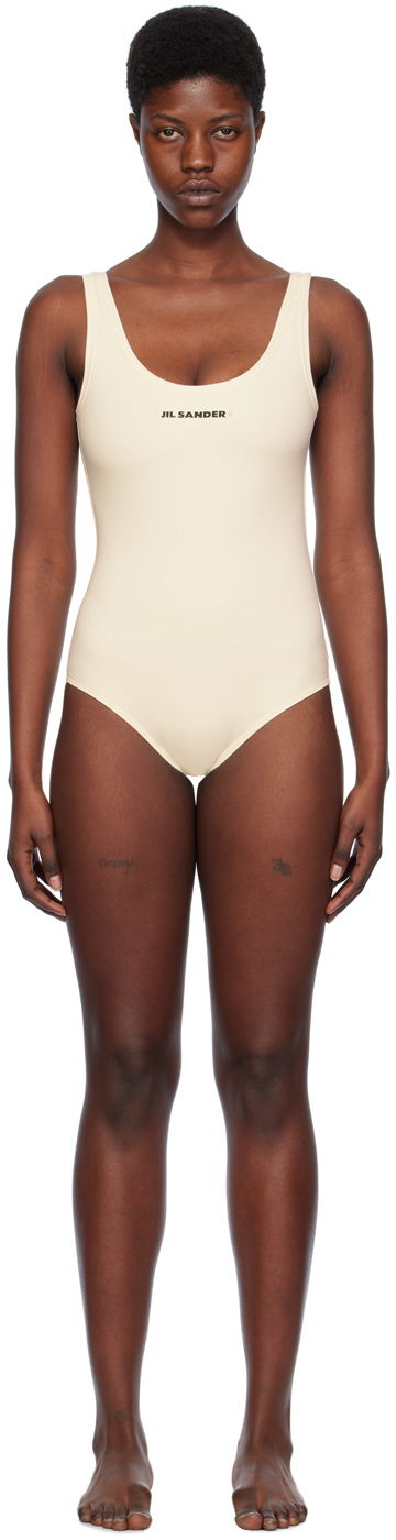 Kupaći kostimi Jil Sander Scoop Neck Swimsuit Bijela | J40SD0104_J20011
