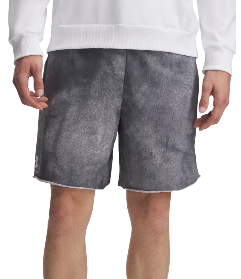Kratke hlače Under Armour Rival Terry AOP 8in Shorts Siva | 1390146-025, 0