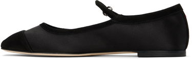 Odjeća Aeyde Aeyde Uma Satin Toe-Cap Ballerina Flats Crna | A11-FL-RKLS08FL169-SS25-800-067, 2