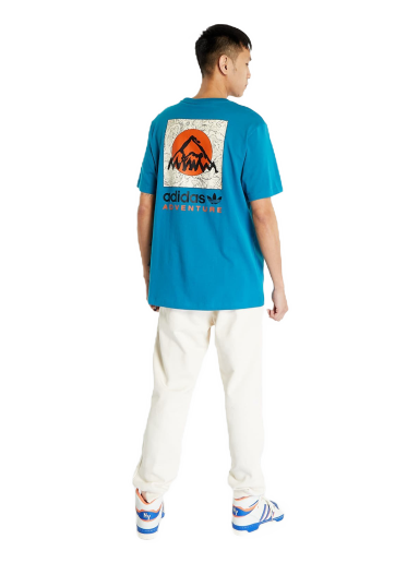 Majica kratkih rukava adidas Originals Adventure Mountain Back Tee Plava | IC2362